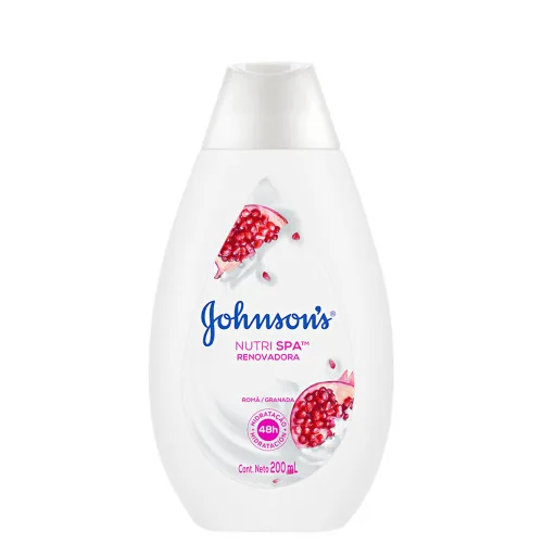 HIDRATANTE CORPORAL JOHNSON JOHNSON NUTRI SPA RENOVADORA ROMÃ 200ML - JOHNSONS