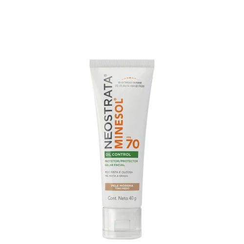 NEOSTRATA MINESOL OIL CONTROL PROTETOR SOLAR PELE MORENA FPS70 40G - NEOSTRATA