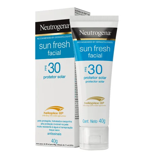 Protetor Solar Facial Neutrogena Sun Fresh FPS30 40g - Neutrogena - Protetor Solar