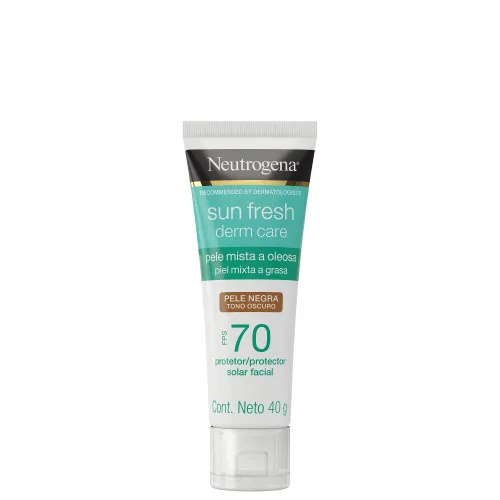 PROTETOR SOLAR FACIAL NEUTROGENA SUN FRESH DERMATOLÓGICOCARE PELE NEGRA FPS70 40G - NEUTROGENA - Protetor Solar