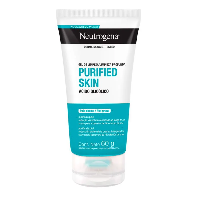 Gel de Limpeza Facial Neutrogena Purified Skin 60g - Neutrogena - Dermocosméticos