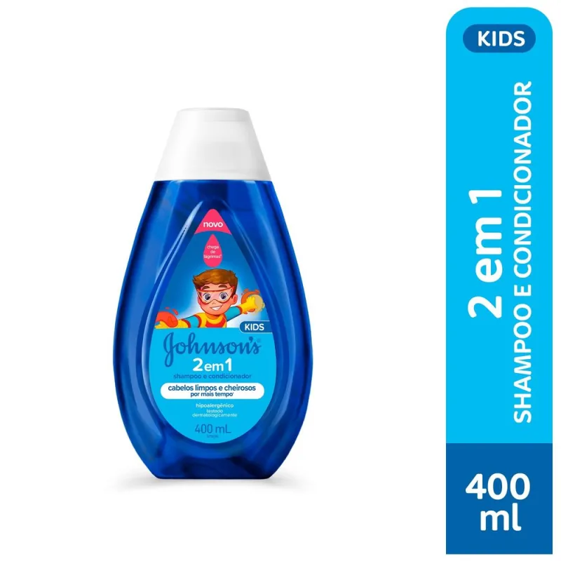 Shampoo e Condicionador Infantil Johnson's Kids 2 em 1 400ml - Johnsons Baby - Mamães E Bebês