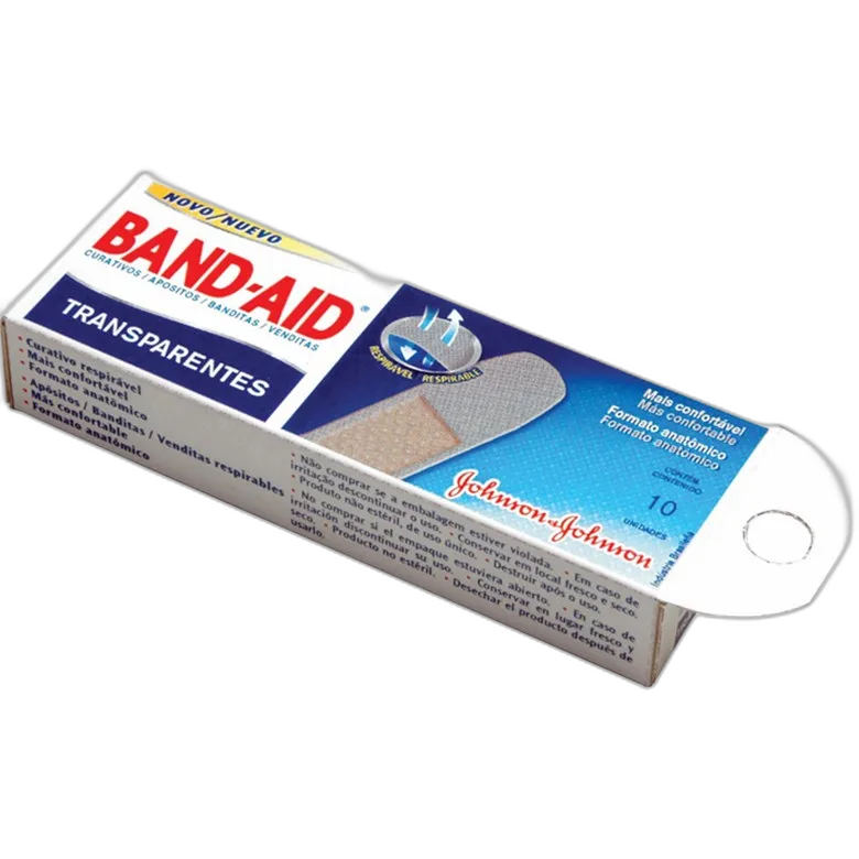 Curativo Transparente Band Aid C/10 Unit - BAND AID