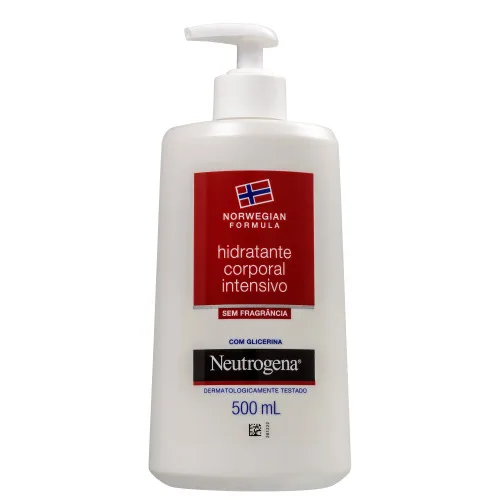 Hidratante Corporal Neutrogena Sem Fragrância Com Glicerina 500g Norwegian Body - NORWEGIAN - Higiene E Beleza