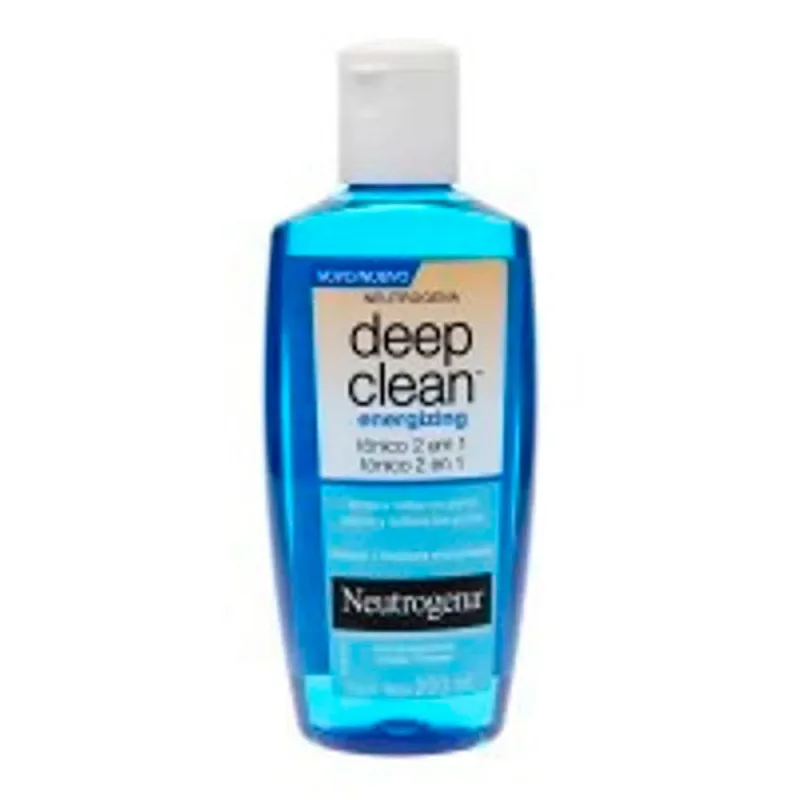 Tônico Neutrogena Deep Clean Energizing 2 em 1 200ml + Tônico sem Álcool 200ml - Neutrogena