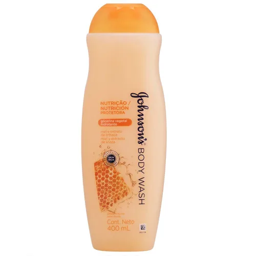 Sabonete Líquido Nutrição Protetora Mel E Extrato De Linhaça Johnson S Body Wash Frasco 400ml - JOHNSONS - Higiene E Beleza