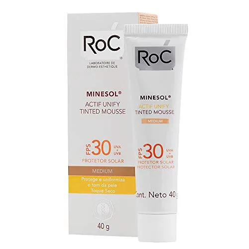 Minesol Actif Tinted Mousse Medium Roc Fps 30 - ROC - Higiene E Beleza