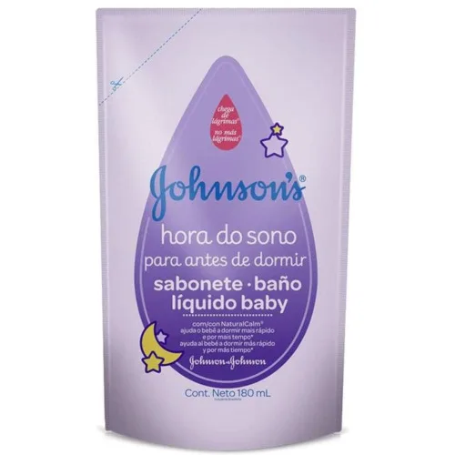 Sabonete Líquido Johnson S Hora Do Sono Sachê 180ml Refil Embalagem Econômica - JOHNSONS BABY - Higiene E Beleza