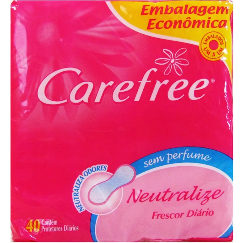Protetor Diário Sem Abas Carefree C/40 Neutralize Unit - CAREFREE - Bebê