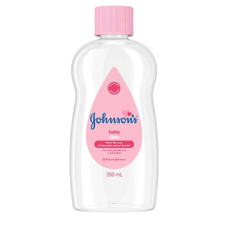 Óleo para Bebê Johnson's Baby Frasco 200ml