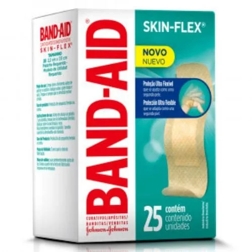 CURATIVO BAND-AID SKIN-FLEX STANDARD 25 UNIDADES - BAND AID