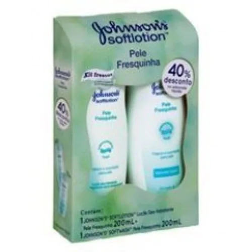 KIT LOCAO+SABONETE LÍQUIDO JOHNSON PELE FRESQUINHA - JOHNSON - Cosméticos E Perfumaria