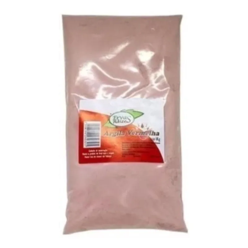 Argila Vermelha 1Kg 100% Pura Ervas E Raízes - Não Disponível - Artes E Artesanato