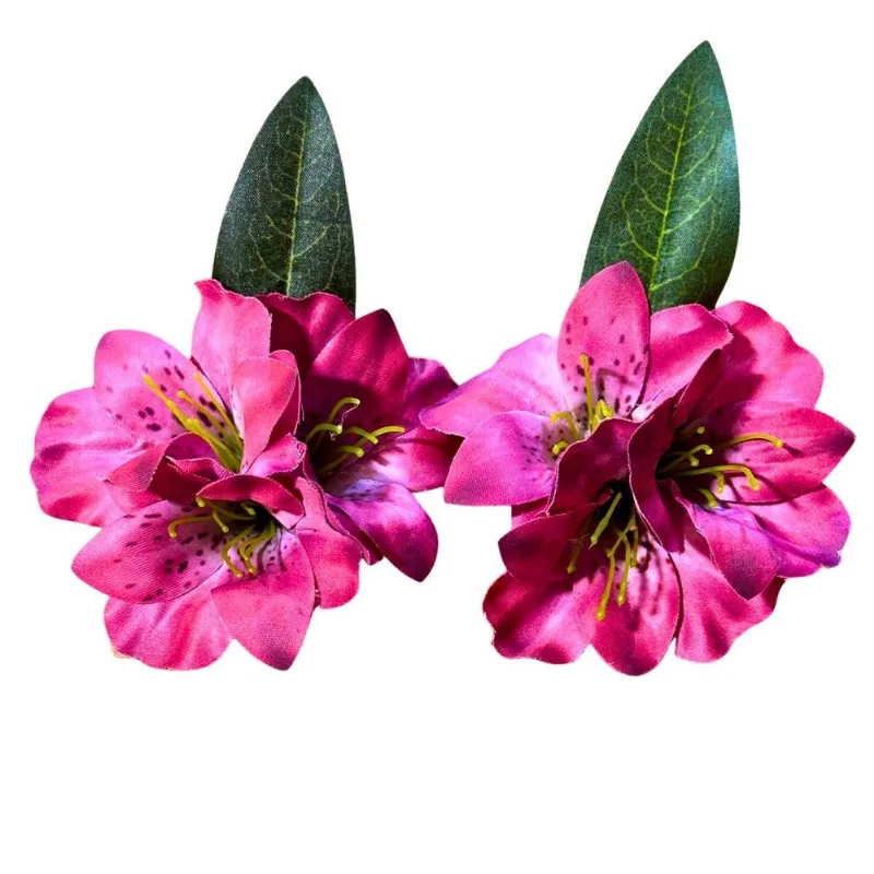 Porta Guardanapo Astromélia Violeta Roxa Decoração Mesa 04un