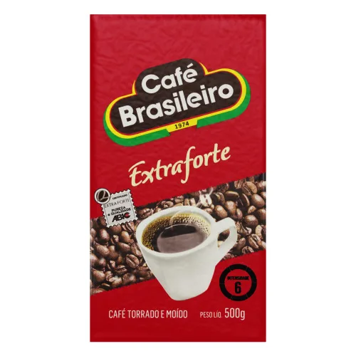 Café Torrado E Moído A Vácuo Extraforte Café Brasileiro Pacote 500g - CAFE BRASILEIRO - Mercearia