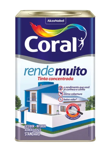TINTA ACRÍLICA FOSCO RENDE MUITO CAMURÇA 18 LITROS