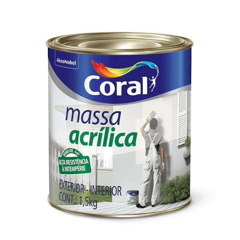Massa Acrilica Branca 900ml Coral - Coral - Pintura E Acessórios