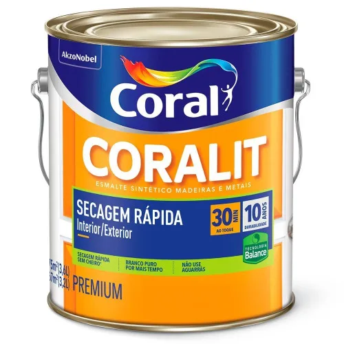 Coralit Zero Br Ace 3,6l Coral - CORAL - Tintas / Pinturas