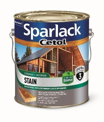 Verniz Stain Balan Ac Imbuia 3.6l Sparlack B Agua - Sparlack - Pintura E Acessórios