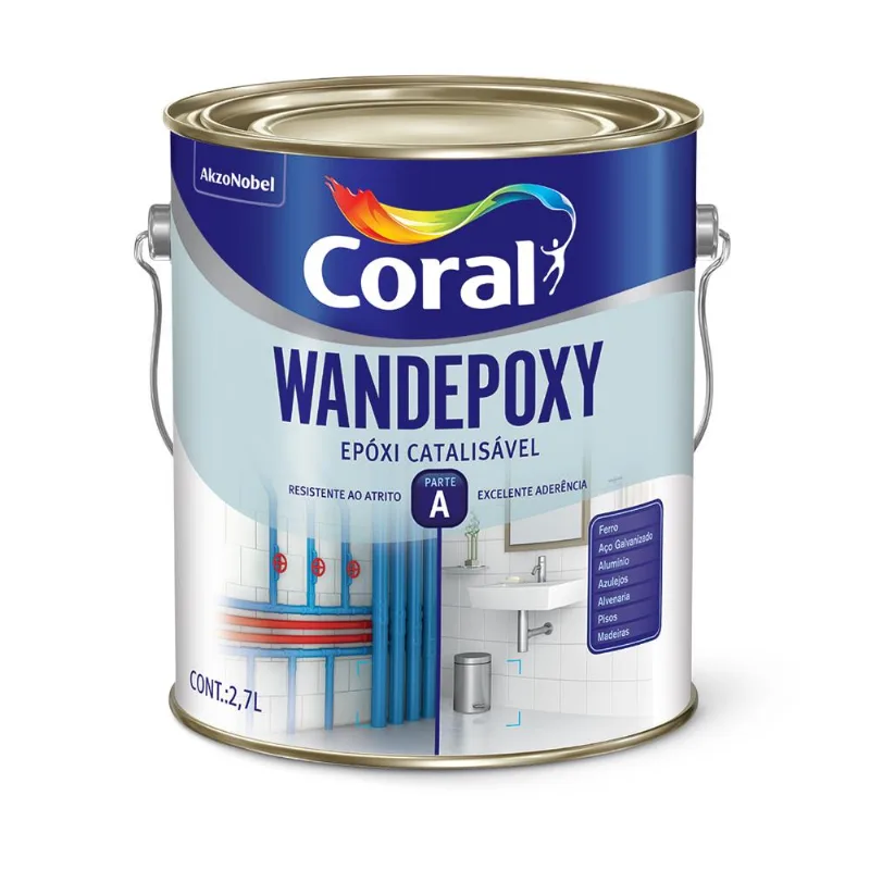 Tinta Esmalte Wandepoxy Preto 2,7L - Coral