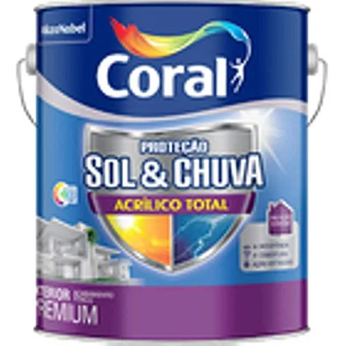 Consumo Coral Acrilico Total Branco Fosco 3,6l - CORAL - Tintas / Pinturas