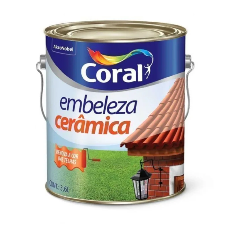 Tinta Esmalte Sintético Embeleza Cerâmica Incolor Brilhante 3,6l Coral - Coral - Tinta