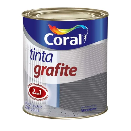 Coralit Tinta Grafite Escuro 0,900ml - TINTA - Tintas / Pinturas