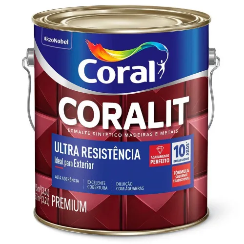 Esm. Sint. Coralit Ac 3,6l Branco Unidade 0001 Unidade - CORAL - Higiene E Beleza