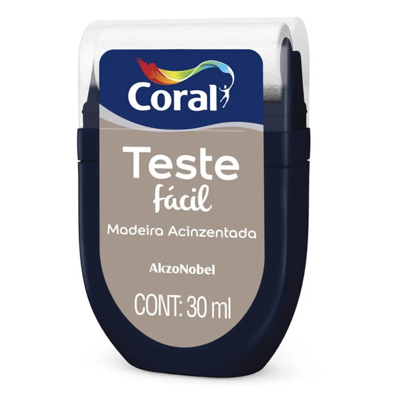 Teste Facil Madeira Acinzentada 30ml Cor - Coral - Tinta