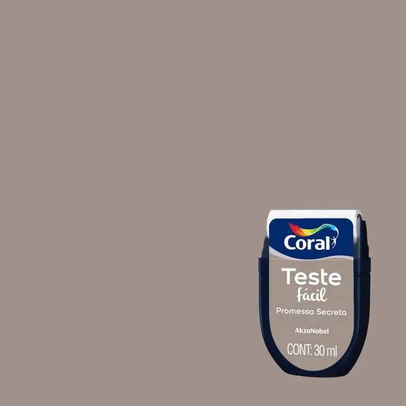 Teste Facil Promessa Secreta 30ml Coral - Coral - Tinta