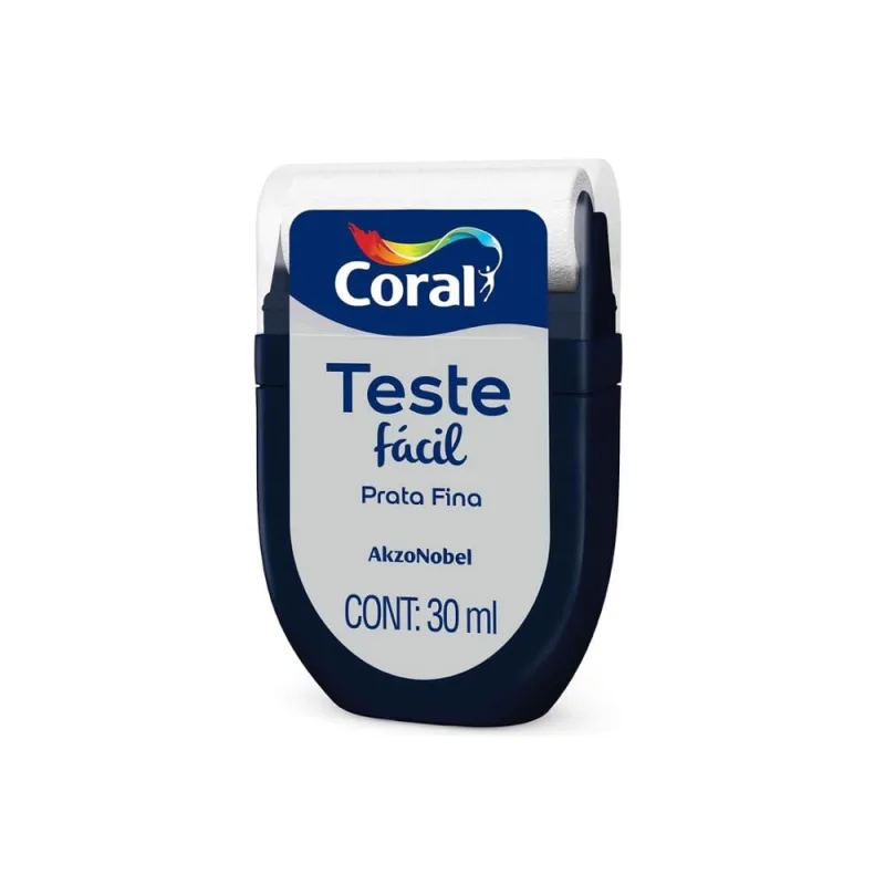 Teste Facil Prata Fina 30ml Coral - Coral - Tinta