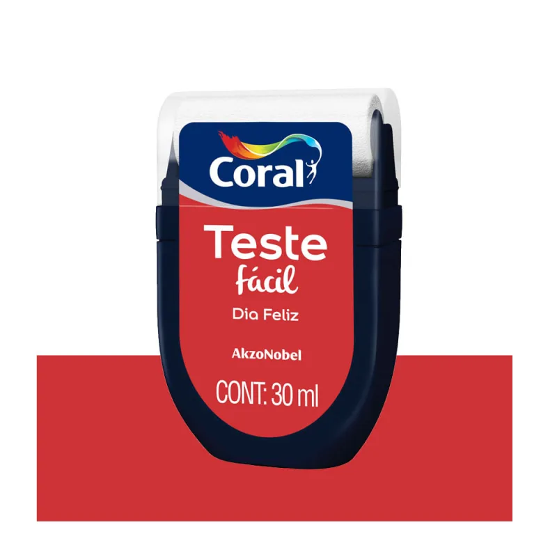 Teste Facil Dia Feliz 30ml Coral - Coral - Tinta