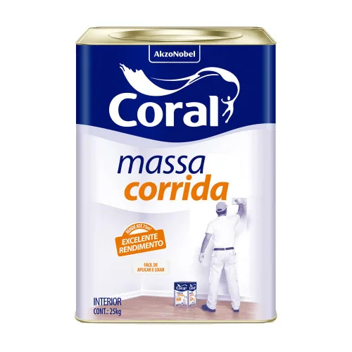 MASSA CORRIDA BRANCA 25KG - BRANCA - Tintas E Acessórios