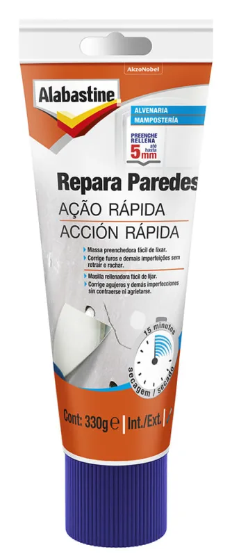 Massa Repara Paredes Ação Rápida 330g Coral - CORAL - Tintas E Acessórios