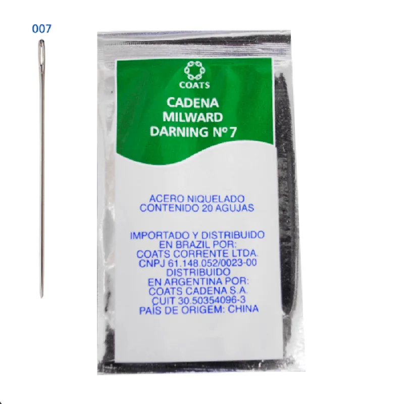 AGULHA DARNING MILWARD F510007 UN EV20 - Coats Corrente - Artesanato