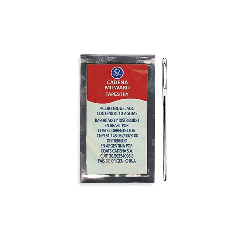 AGULHA PARA BORDAR CORRENTE MILWARD 10 UNID COD9127 - Coats Corrente - Artesanato