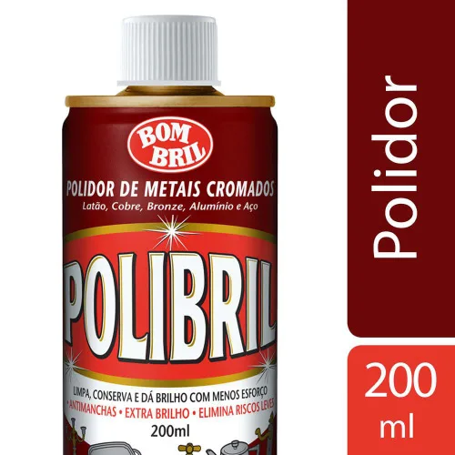 Polidor De Metais Cromados Bom Bril Polibril Lata 200ml - BOM BRIL