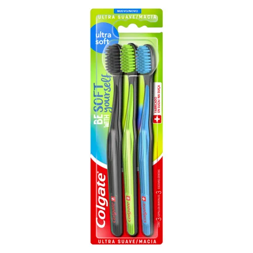 Esc.dental Colgate Ultra Soft C/3 - COLGATE - Higiene E Beleza