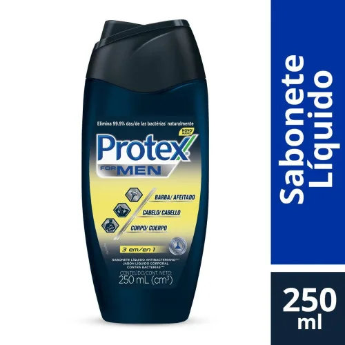 Sabonete Líquido Bactericida Protex 250ml Tripla Ação Unit - PROTEX - Higiene E Beleza