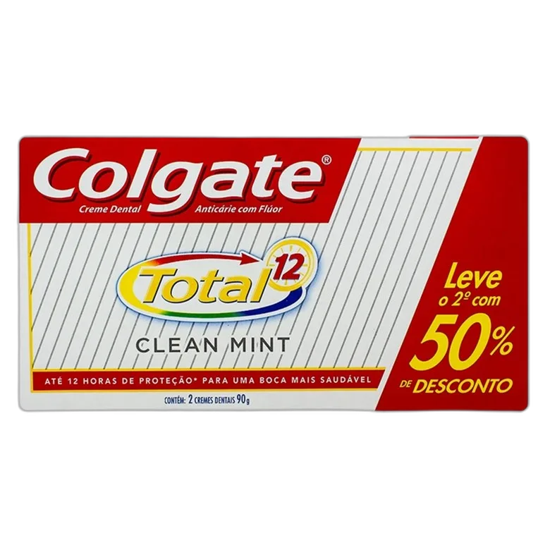 Pack Creme Dental Brilliant Mint Colgate Luminous White Caixa 2 Unidades 70g Cada Grátis 50 Desconto Na 2ª Unidade - COLGATE - Higiene E Beleza