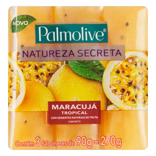 Sabonete Palmolive Nat.90g C/3 Maracuja - PALMOLIVE - Higiene E Beleza