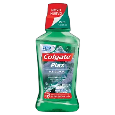 Enxaguatório Antisséptico Plax Ice Glacial 250ml Colgate - COLGATE - Perfumaria