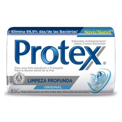 Sabonete Em Barra Antibacteriano Original Protex Limpeza Profunda Cartucho 85g - PROTEX - Higiene E Beleza