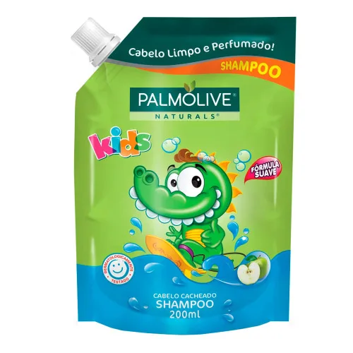 Shampoo Maçã Verde Palmolive Naturals Kids Sachê 200ml Refil - PALMOLIVE - Higiene E Beleza