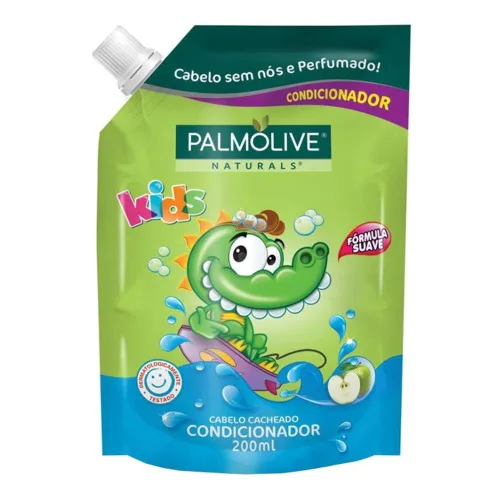 Condicionador Maçã Verde Palmolive Naturals Kids Sachê 200ml Refil - PALMOLIVE - Higiene E Beleza