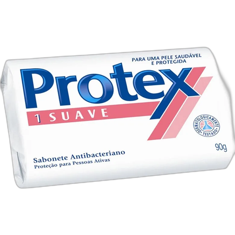 Sabonete Em Barra Antibacteriano Suave Protex Cartucho 90g - PROTEX - Higiene E Beleza