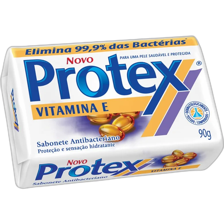 Sabonete Em Barra Antibacteriano Vitamina E Protex Cartucho 90g - PROTEX - Higiene E Beleza