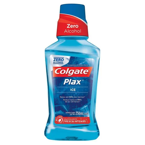 ENXAGUANTE BUCAL COLGATE PLAX ICE - COLGATE - Cosméticos E Perfumaria