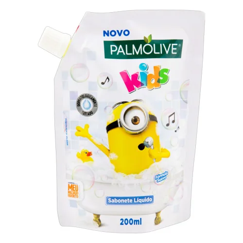 SABONETE LÍQUIDO REFIL PALMOLIVE KIDS MINIONS PACOTE 200ML - PALMOLIVE - Infantil