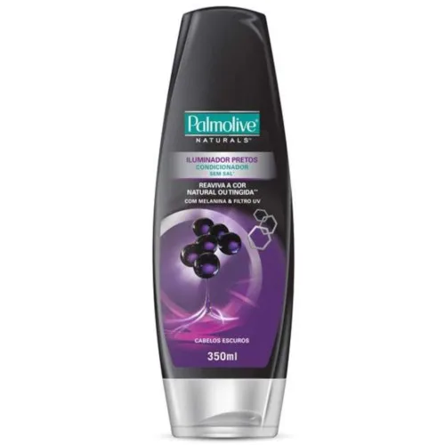 Condicionador Palmolive Naturals Iluminador Pretos Frasco 350ml - PALMOLIVE - Higiene E Beleza